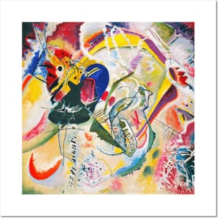 Vibrant Colorful Abstract Uplifting Aesthetic Joy Kandinsky Posters and Art